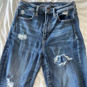 6L express jeggings stretch jeans tall long ripped